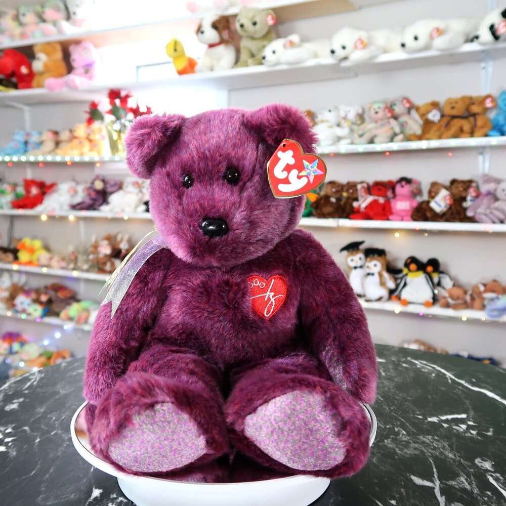TY Beanie Buddy - 2000 Signature Bear | MWMT New Mint Tags | Retired | Rare